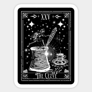 The Cezve Turkish Coffee Tarot Card Sticker